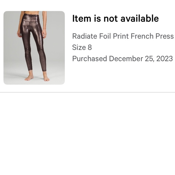 NEW W/ TAGS *rare lululemon leggings - Picture 3 of 3